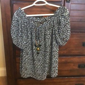 Sheer patterned blouse- From Victoria Secret